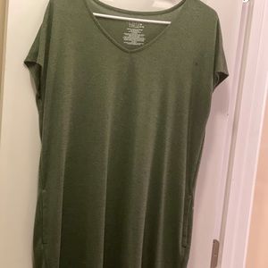 Olive dress with pockets
